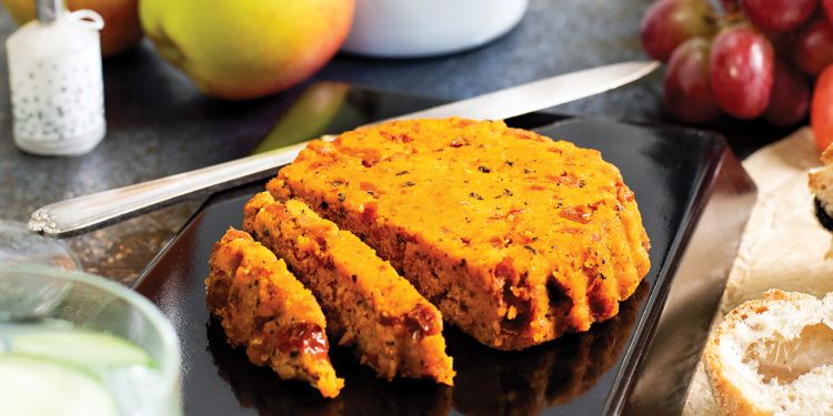 Vegan Sun-Dried Tomato and Basil Cheese