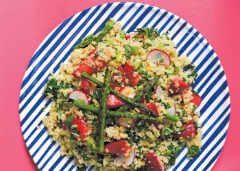 Vegan Strawberry and Asparagus Summer Salad