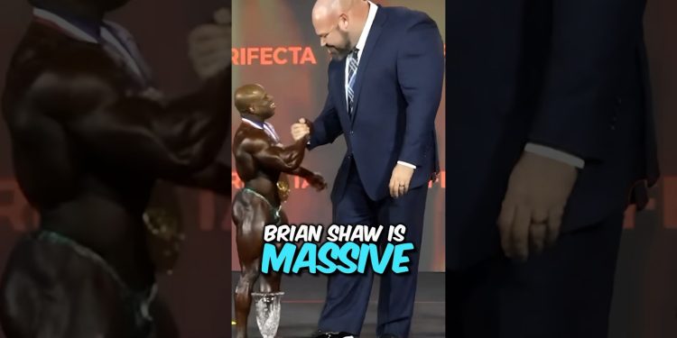 Brian Shaw Makes Huge Bodybuilders Look Tiny #shorts #joerogan #storytime #bodybuilding