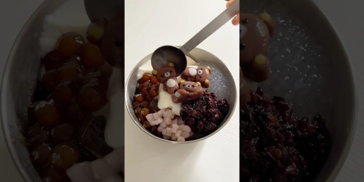Make afternoon tea with me #asmr #food #rilakkuma #milktea #dessert #satisfying #lifestyle #shorts