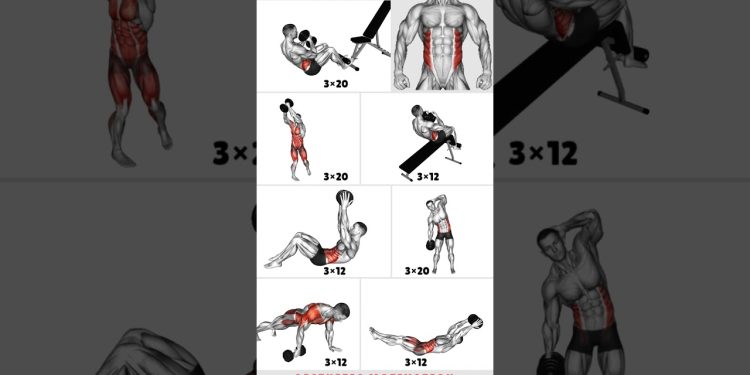 Top 7 Dumbbell Abs Workout For Stronger Core| #workout #absworkout