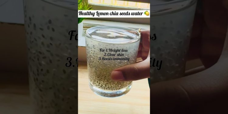 Chia seeds water with lemon | #weightloss #glowingskin #lossbellyfat #immunitybooster #drink #shorts