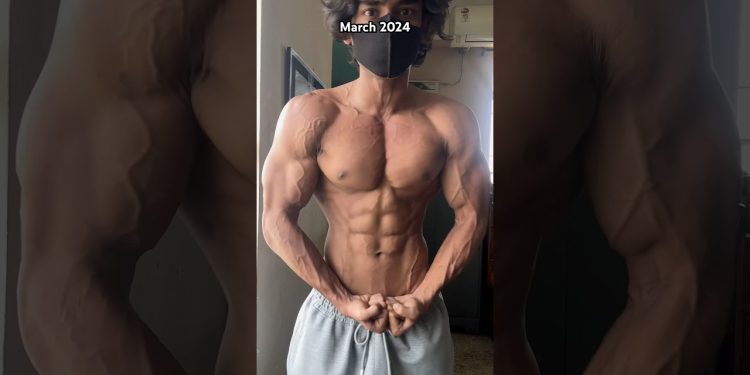 6 Pack Abs Transformation (2022-25) #bodybuilding #fitness #shorts