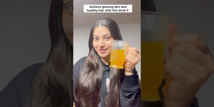 😱glowing skin and healthy hair drink🍷|Saijal Dubey❤️#ytshorts #haircare #skincare #detox #diy
