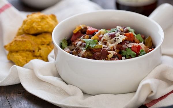 Freezer-Friendly Vegetarian Chili | Oh My Veggies