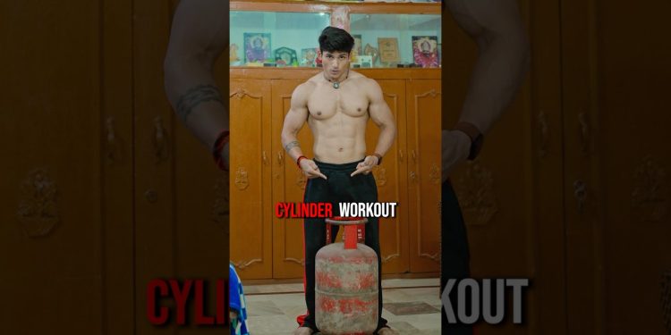 Cylender Workout 🏋️‍♂️ At Home 🏡 #cylinder #workout #homeworkout