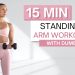 15 min STANDING ARM WORKOUT | With Dumbbells | Shoulders, Biceps and Triceps