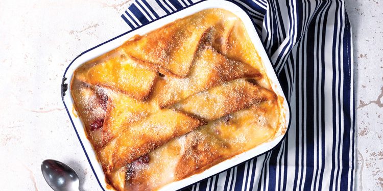 Fruity Vegan Bread and Butter Pudding Recipe