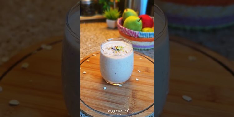 🥤✨Healthy Oats Smoothie | Energy Boosting Breakfast Drink #healthydrink #healthybreakfast #trending