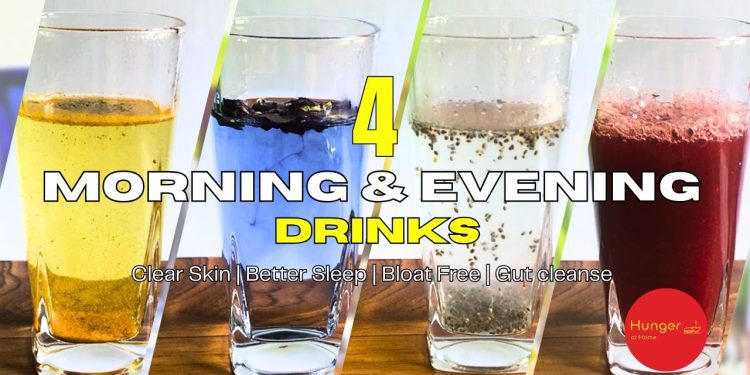 4 Morning & evening Drinks That Changed My 30's |Improve Gut health, Skin & Stress