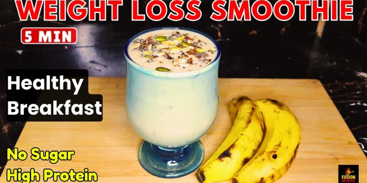 Banana Protein Smoothie | Weight Loss Drink By Fusion Delights | Healthy Breakfast Ideas