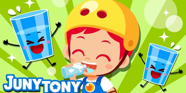 Let's Drink Water💧 | Good Habit Songs for Kids | Healthy Habits Songs | Preschool Songs | JunyTony
