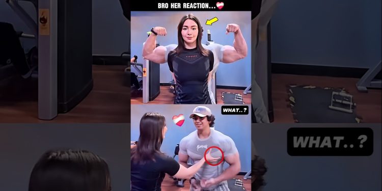 BRO GIRLS REACTION 🥶 #bodybuilder #shortsviral #editing #video #fyp