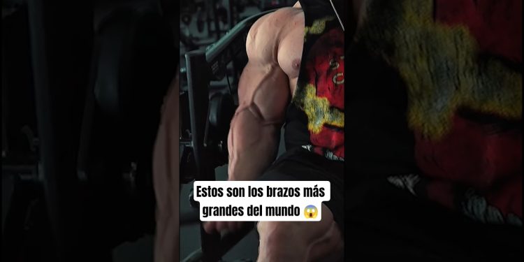 Estos son los brazos más grandes del mundo #gym #culturismo #biceps #fitness