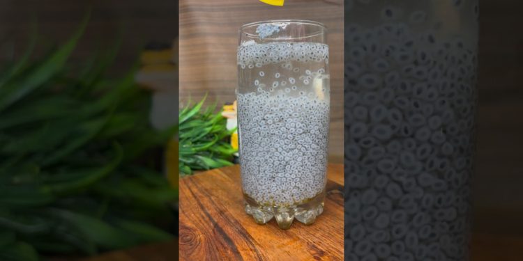 Morning healthy drink | sabja drink | #shorts #trending #superfood #viraldrink #chiaseedsdrink