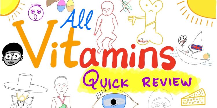 13 Vitamins in 26 Minutes – All Vitamins – Quick Review – Diet & Nutrition – Biochemistry