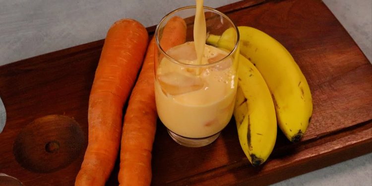 Carrot, Banana, juice recipe | healthy and delicious juice |