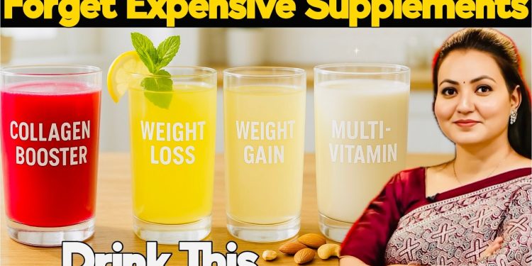 5 Natural Health Drinks to Replace Expensive Supplements | Collagen, Weight Loss/Gain, Multivitamins