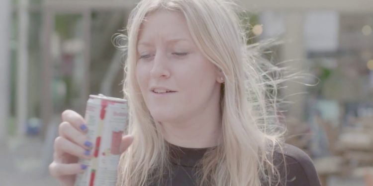 innocent bubbles. A healthy drink in a can. How refreshing.