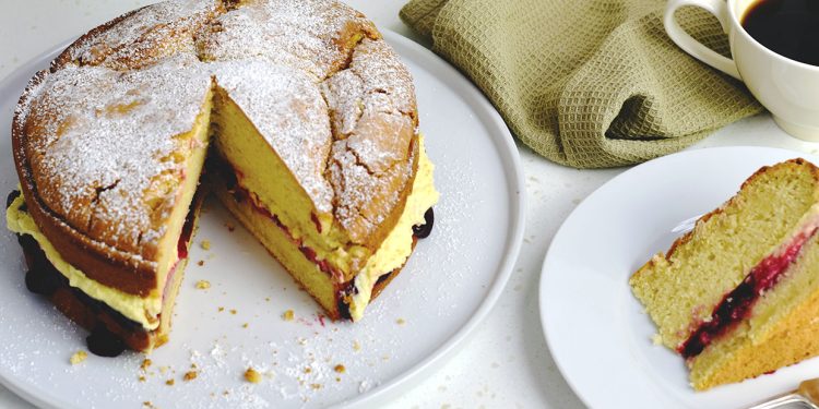 Classic Vegan Victoria Sponge Cake